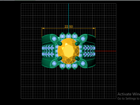 LUXURY ITALIAN MEN RING 3D PRINTABLE MODEL Modèles 3D en vedette