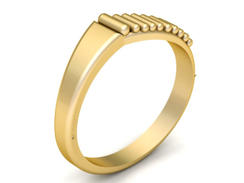 STYLISH FASHION MEN RING 3D PRINTABLE MODEL 3D Print Model