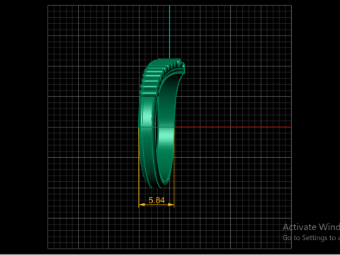 STYLISH FASHION MEN RING 3D PRINTABLE MODEL 3D Print Model