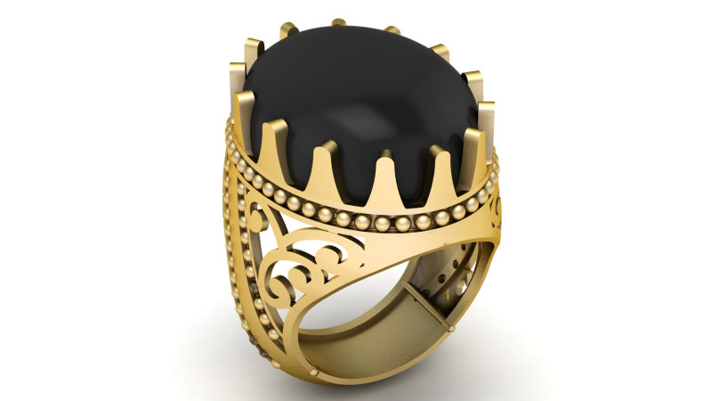 ITTALIAN RING FOR MEN 3D PRINTABLE MODEL 3D Принт Модель .c4d .max .obj .3ds .fbx .stl .blend