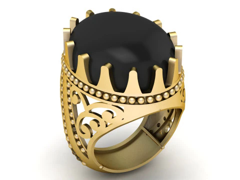 男性用イタリア製リング 3D 印刷可能モデル 3Dプリントモデル