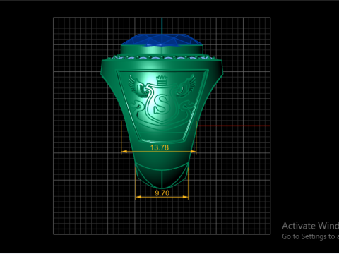 ALPHABETS U MEN RING 3DPRINTABLE MODEL 3D Принт Модель