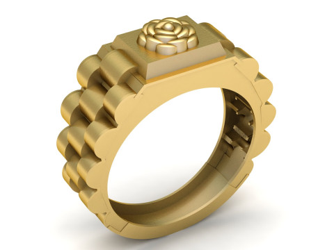 FLOWER RADO RING FOR MAN AND WOMEN 3D PRINTABLE MODEL 3D Print Model