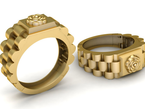 FLOWER RADO RING FOR MAN AND WOMEN 3D PRINTABLE MODEL Modelo de Impressão 3D