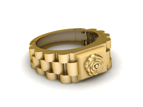 FLOWER RADO RING FOR MAN AND WOMEN 3D PRINTABLE MODEL 3D Print Model