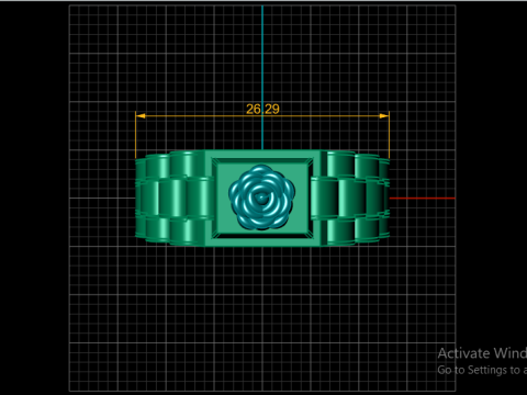 FLOWER RADO RING FOR MAN AND WOMEN 3D PRINTABLE MODEL Modelo de Impressão 3D