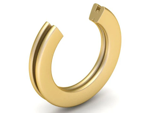 ANNEAU ALPHABET W MODÈLE IMPRIMABLE 3D Modèles 3D en vedette