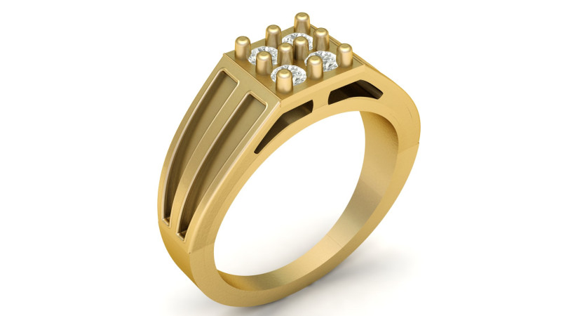 LUXURY RING FOR MEN 3D PRINTABLE MODEL 3D Print Model .c4d .max .obj .3ds .fbx .stl .blend 