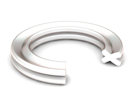 ALPHABET X RING 3D PRINTABLE MODEL Modèles 3D en vedette