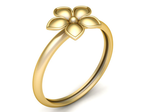FLOWER RING ELEGANT 3D PRINTABLE MODEL FOR JEWELRY 3D प्रिंट मॉडल