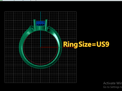 SOLITAIRE RING FOR WOMEN 3D PRINTABLE MODEL 3D 프린트 모델