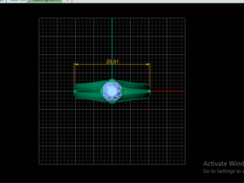 Solitaire Engagement Ring 3d Printable Model 3D Print Model