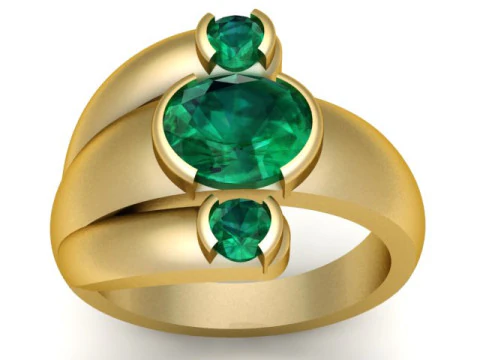 メンズ ファッション リング 3D 印刷可能モデル 3Dプリントモデル