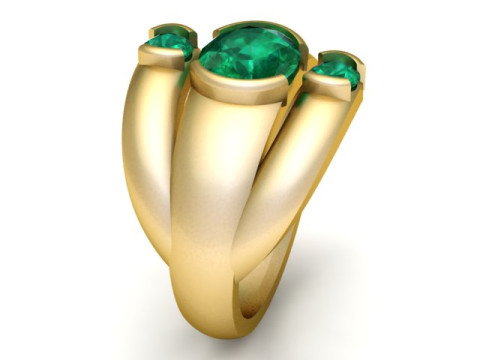 MENs FASHION RING 3D PRINTABLE MODEL Modelo de Impressão 3D