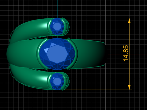 MENs FASHION RING 3D PRINTABLE MODEL Modelo de Impressão 3D