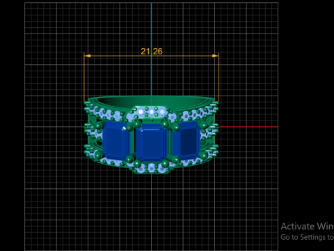 STYLISH MAN RING 3D PRINTABLE MODEL 3D Print Model