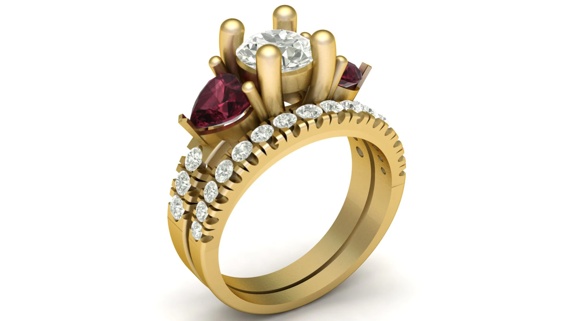 STYLISH SOLITAIRE RING 3D PRINTABLE MODEL 3D Print Model .c4d .max .obj .3ds .fbx .stl .blend 