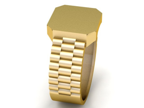 STYLISH WATCH RING FOR MEN 3D PRINTABLE MODEL 3D Print Model