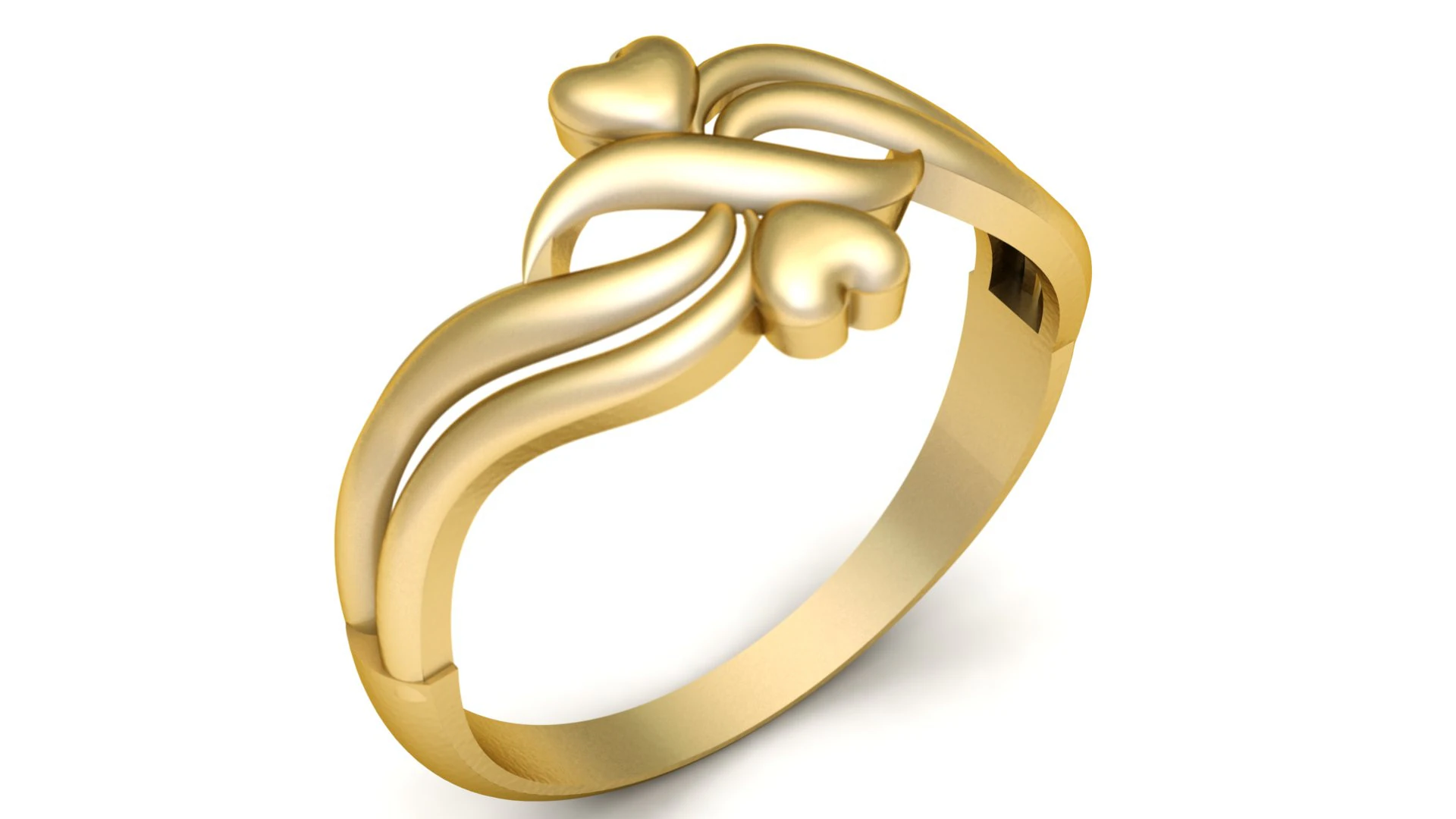 STYLISH PROPOSAL HEART RING 3D PRINTABLE MODEL 3D Print Model .c4d .max .obj .3ds .fbx .stl .blend 