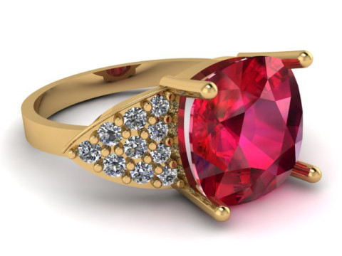LUXURY ENGAGEMENT RING FOR WOMEN 3D PRINTABLE MODEL Modello di stampa 3D