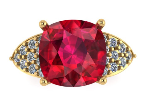 LUXURY ENGAGEMENT RING FOR WOMEN 3D PRINTABLE MODEL Modello di stampa 3D