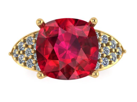 LUXURY ENGAGEMENT RING FOR WOMEN 3D PRINTABLE MODEL 3D Print Model