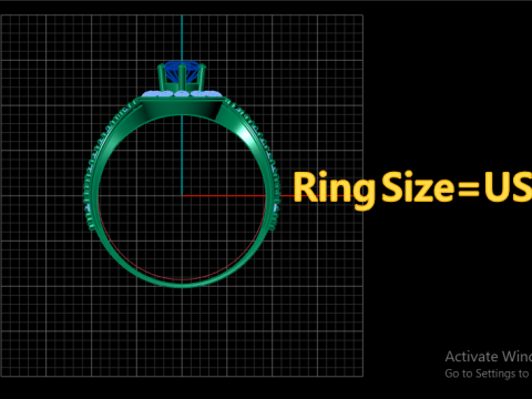 ENGAGEMENT RINGS 3D PRINTABLE MODEL 3D Print Model