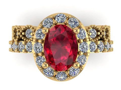 婚約指輪の 3D 印刷可能モデル 3Dプリントモデル