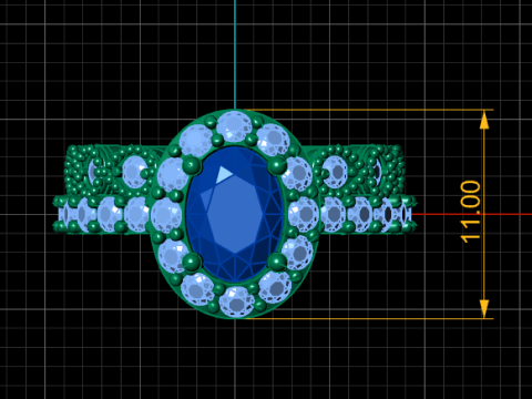 ENGAGEMENT RING 3D PRINTABLE MODEL 3Dプリントモデル