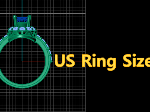 ENGAGEMENT RING 3D PRINTABLE MODEL 3Dプリントモデル