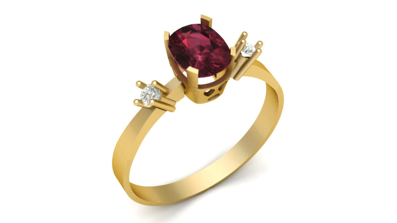 WOMEN ENGAGEMENT RING 3D PRINTABLE MODEL 3D Print Model .c4d .max .obj .3ds .fbx .stl .blend 