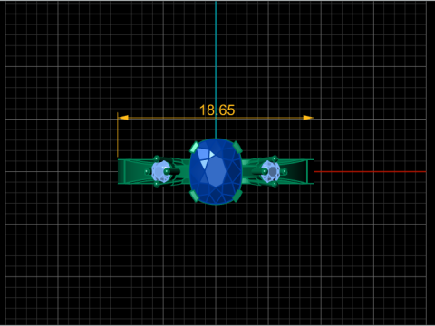 WOMEN ENGAGEMENT RING 3D PRINTABLE MODEL 3D Print Model