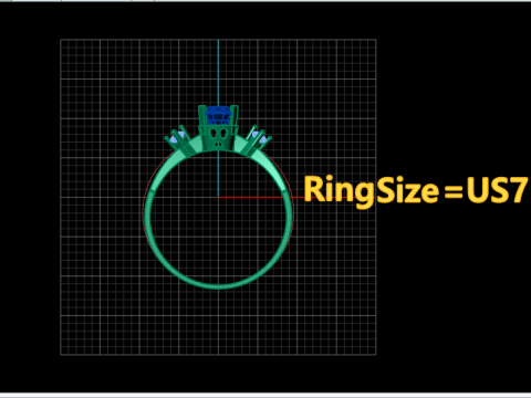 WOMEN ENGAGEMENT RING 3D PRINTABLE MODEL 3D Print Model