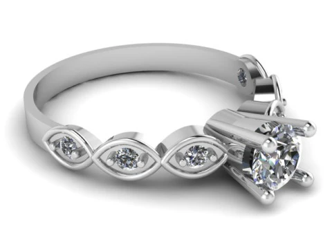 SOLITAIRE DIMOND RING FOR WOMEN 3D PRINTABLE MODEL 3D Print Model