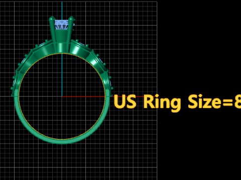 SOLITAIRE DIMOND RING FOR WOMEN 3D PRINTABLE MODEL 3D-printmodel