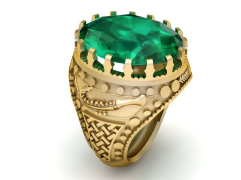 ITALIAN RING FOR MAN 3D PRINTABLE MODEL Modèles 3D en vedette