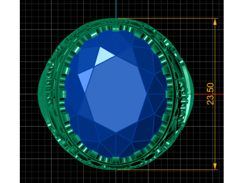 ITALIAN RING FOR MAN 3D PRINTABLE MODEL 3D Print Model