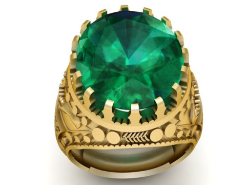 ITALIAN RING FOR MAN 3D PRINTABLE MODEL 3D Принт Модель