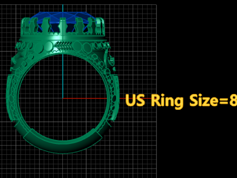ITALIAN RING FOR MAN 3D PRINTABLE MODEL 3D Принт Модель