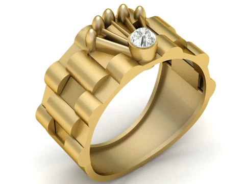 RADO メンズ リング 3D プリント可能モデル 3Dプリントモデル