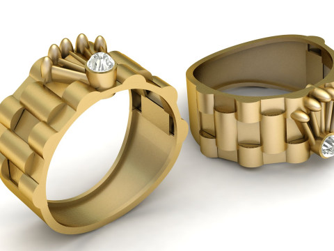 RADO MAN RING 3D PRINTABLE MODE Model do druku 3D