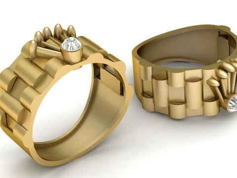 RADO MAN RING 3D PRINTABLE MODE 3D Print Model
