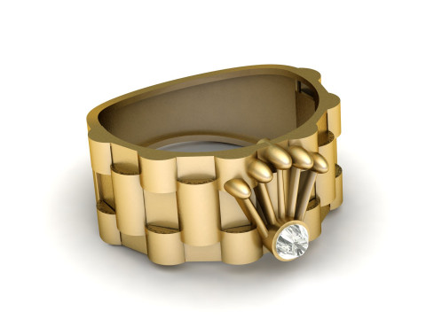 RADO MAN RING 3D PRINTABLE MODE Model do druku 3D