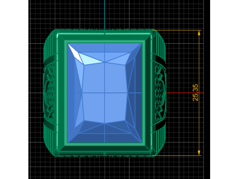 ITALIAN RING FOR MEN FASHION 3D PRINTABLE MODEL Modelo de impresión 3D