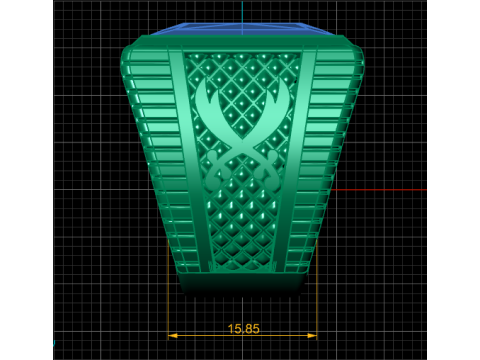 ITALIAN RING FOR MEN FASHION 3D PRINTABLE MODEL Modelo de impresión 3D