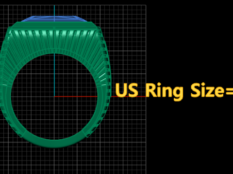 ITALIAN RING FOR MEN FASHION 3D PRINTABLE MODEL Modelo de impresión 3D