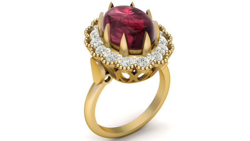 ENGAGEMENT RING STUNNING 3D PRINTABLE MODEL FOR TIMELESS LOVE 3D Print Model .c4d .max .obj .3ds .fbx .stl .blend