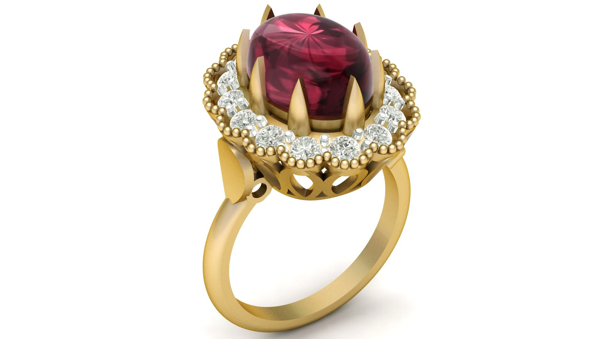 ENGAGEMENT RING STUNNING 3D PRINTABLE MODEL FOR TIMELESS LOVE 3D Print Model .c4d .max .obj .3ds .fbx .stl .blend 