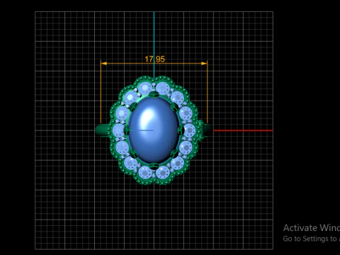 ENGAGEMENT RING STUNNING 3D PRINTABLE MODEL FOR TIMELESS LOVE 3D Print Model