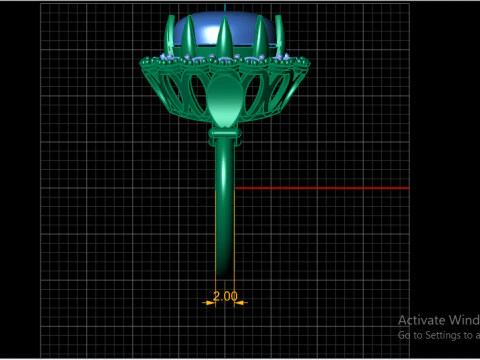 ENGAGEMENT RING STUNNING 3D PRINTABLE MODEL FOR TIMELESS LOVE 3D Print Model